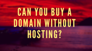can you buy a domain without hosting article banner
