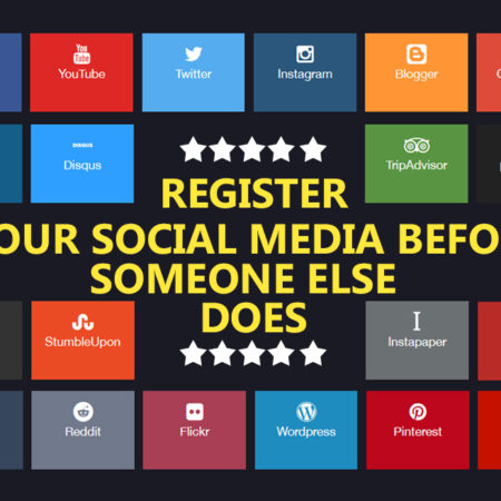 register your social media profiles banner