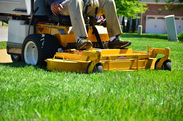 lawn-care-business-name-ideas-featured-image-of ride on lawn