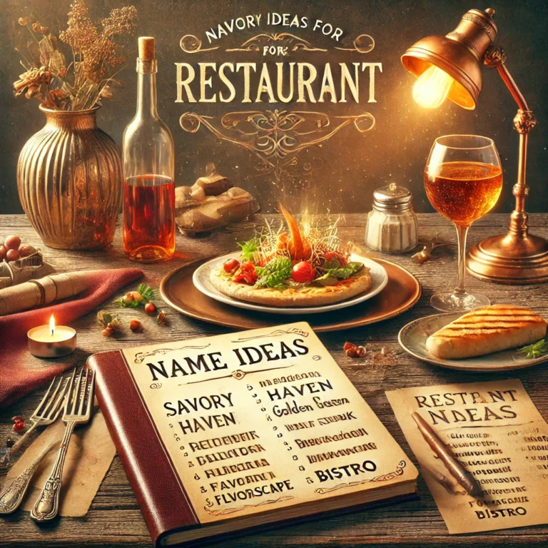 Name Ideas For Restaurant | Free Generator & Guide