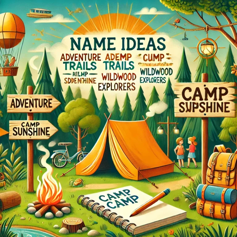 Name Ideas For Summer Camp | FREE Generator & Guide