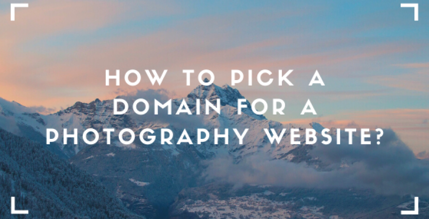 how to choose a domain for photography